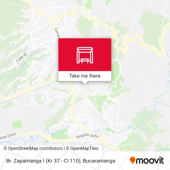 Br. Zapamanga I (Kr 37 - Cl 110) map