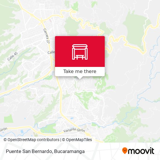Puente San Bernardo map