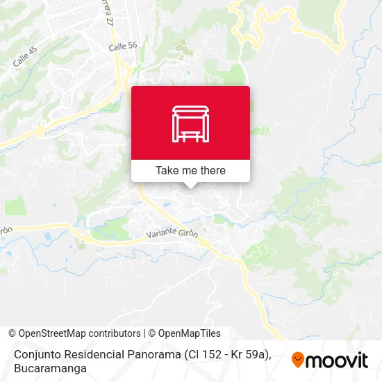 Mapa de Conjunto Residencial Panorama (Cl 152 - Kr 59a)