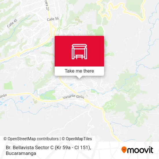 Br. Bellavista Sector C (Kr 59a - Cl 151) map