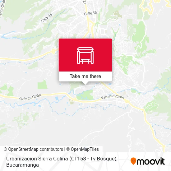 Mapa de Urbanización Sierra Colina (Cl 158 - Tv Bosque)