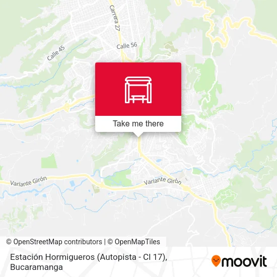Mapa de Estación Hormigueros (Autopista - Cl 17)