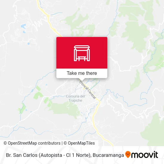 Mapa de Br. San Carlos (Autopista - Cl 1 Norte)