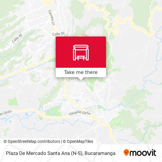 Plaza De Mercado Santa Ana (N-S) map