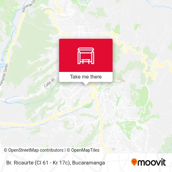 Br. Ricaurte (Cl 61 - Kr 17c) map