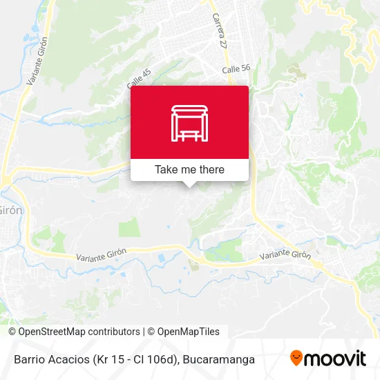 Mapa de Barrio Acacios (Kr 15 - Cl 106d)