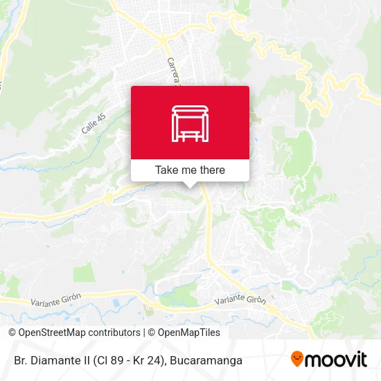 Br. Diamante II (Cl 89 - Kr 24) map