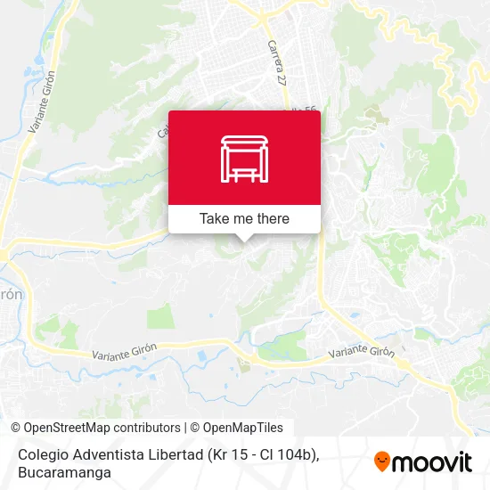 Mapa de Colegio Adventista Libertad (Kr 15 - Cl 104b)