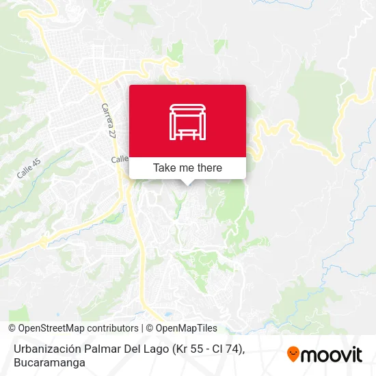 Urbanización Palmar Del Lago (Kr 55 - Cl 74) map