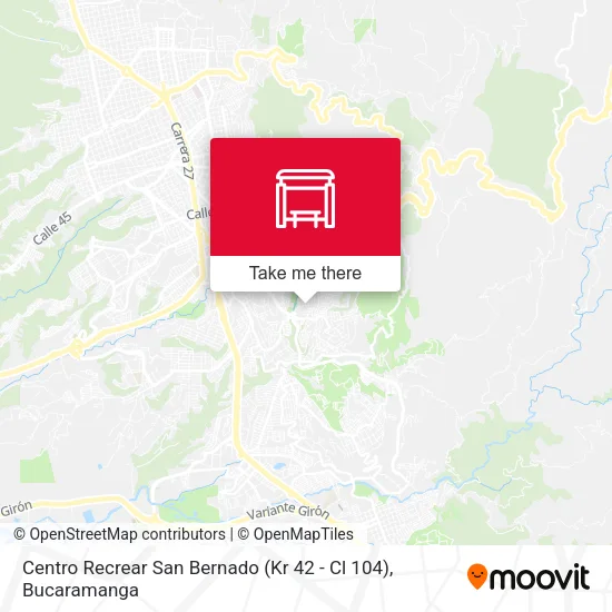 Mapa de Centro Recrear San Bernado (Kr 42 - Cl 104)