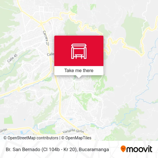 Br. San Bernado (Cl 104b - Kr 20) map