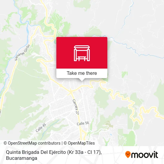 Mapa de Quinta Brigada Del Ejército (Kr 33a - Cl 17)