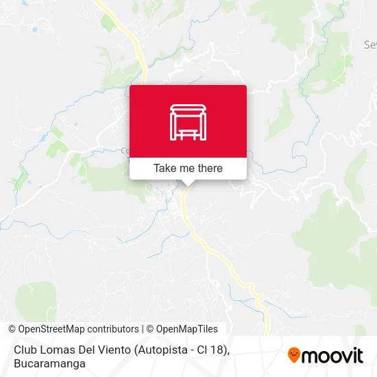 Mapa de Club Lomas Del Viento (Autopista - Cl 18)
