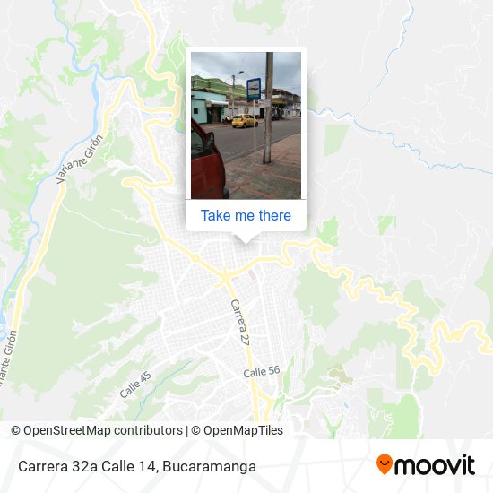 Carrera 32a Calle 14 map
