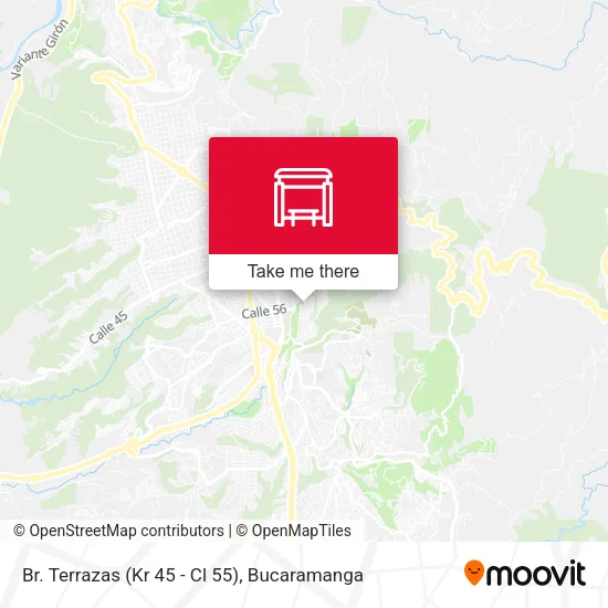 Mapa de Br. Terrazas (Kr 45 - Cl 55)