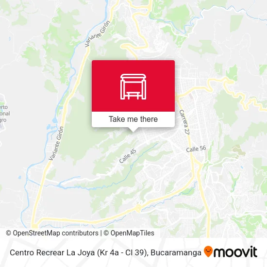 Mapa de Centro Recrear La Joya (Kr 4a - Cl 39)