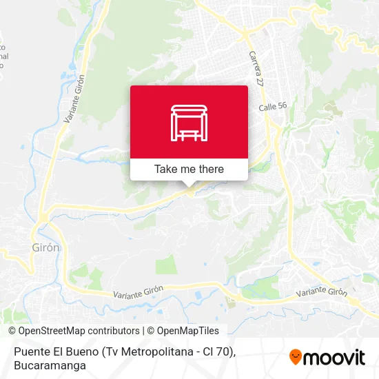 Puente El Bueno (Tv Metropolitana - Cl 70) map