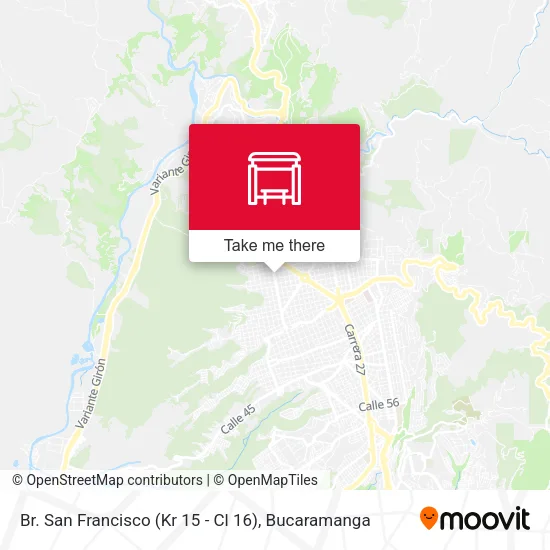 Br. San Francisco (Kr 15 - Cl 16) map