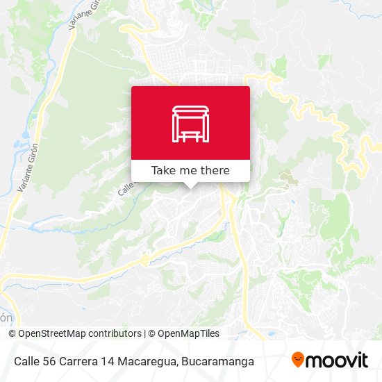 Mapa de Calle 56 Carrera 14 Macaregua