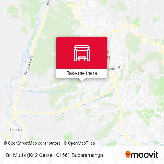 Br. Mutis (Kr 2 Oeste - Cl 56) map