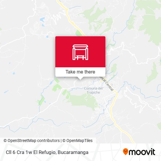 Mapa de Cll 6 Cra 1w El Refugio