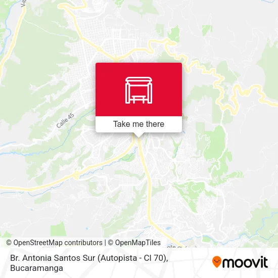 Mapa de Br. Antonia Santos Sur (Autopista - Cl 70)