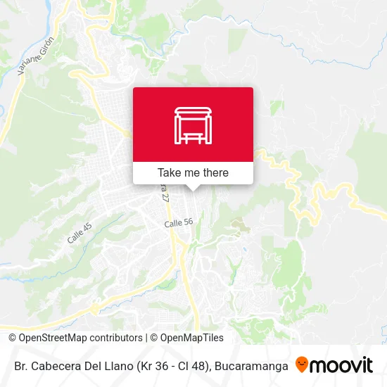 Mapa de Br. Cabecera Del Llano (Kr 36 - Cl 48)