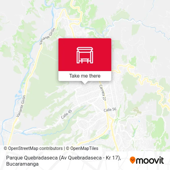 Parque Quebradaseca (Av Quebradaseca - Kr 17) map