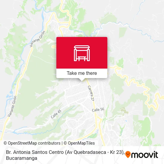Br. Antonia Santos Centro (Av Quebradaseca - Kr 23) map