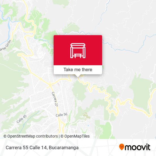 Carrera 55 Calle 14 map