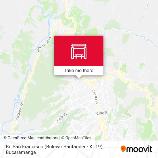 Br. San Francisco (Bulevar Santander - Kr 19) map