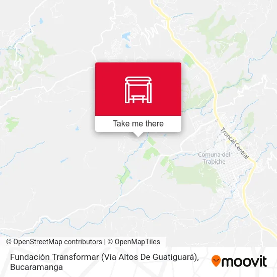 Mapa de Fundación Transformar (Vía Altos De Guatiguará)
