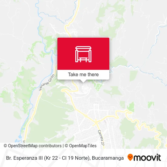 Br. Esperanza III (Kr 22 - Cl 19 Norte) map