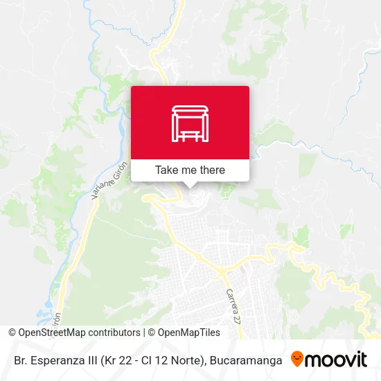 Br. Esperanza III (Kr 22 - Cl 12 Norte) map