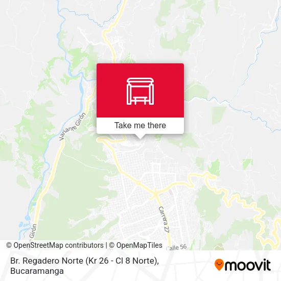 Br. Regadero Norte (Kr 26 - Cl 8 Norte) map
