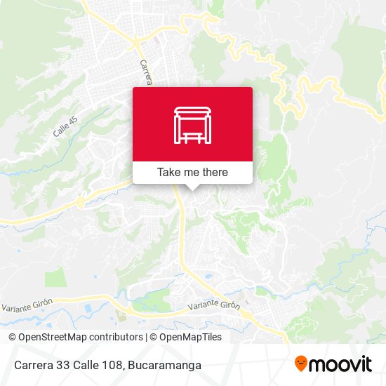 Carrera 33 Calle 108 map