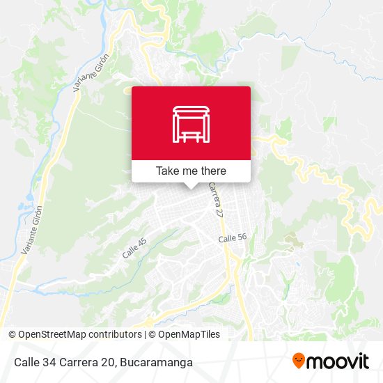 Calle 34 Carrera 20 map