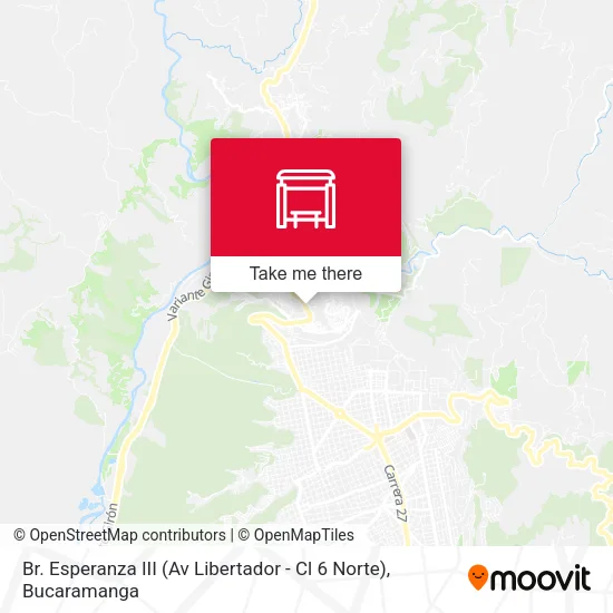 Br. Esperanza III (Av Libertador - Cl 6 Norte) map