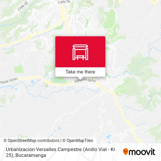 Urbanización Versalles Campestre (Anillo Vial - Kr 25) map