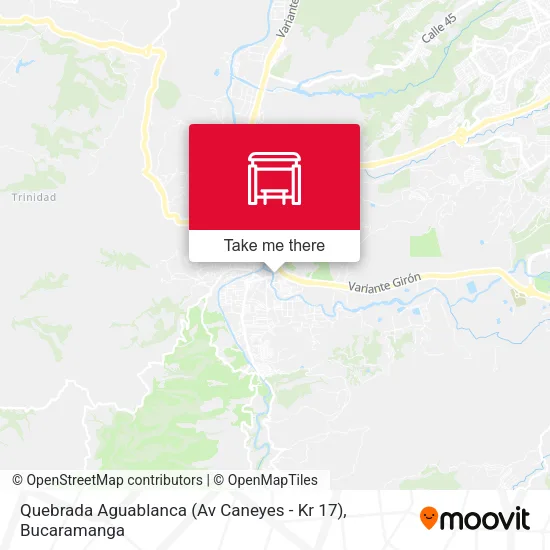Quebrada Aguablanca (Av Caneyes - Kr 17) map