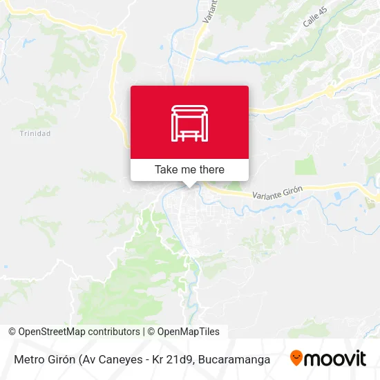 Metro Girón map
