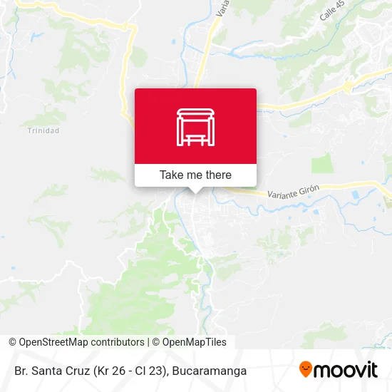Br. Santa Cruz (Kr 26 - Cl 23) map