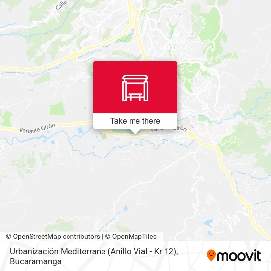 Mapa de Urbanización Mediterrane (Anillo Vial - Kr 12)