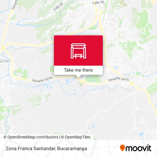 Zona Franca Santander map