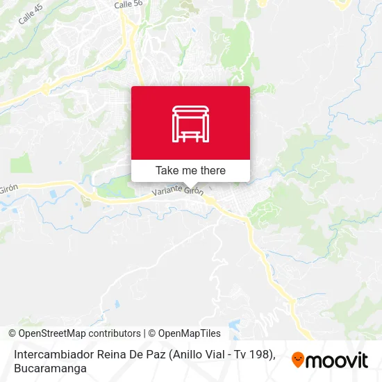 Intercambiador Reina De Paz (Anillo Vial - Tv 198) map