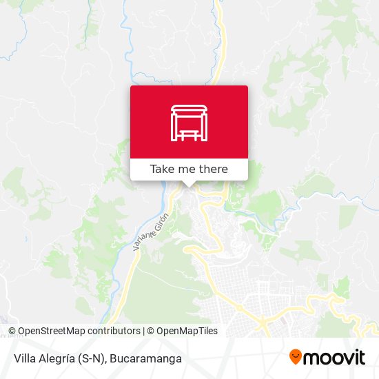 Mapa de Villa Alegría (S-N)