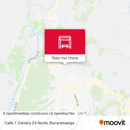 Calle 1 Carrera 24 Norte map
