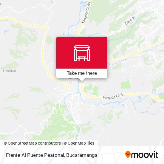 Frente Al Puente Peatonal map