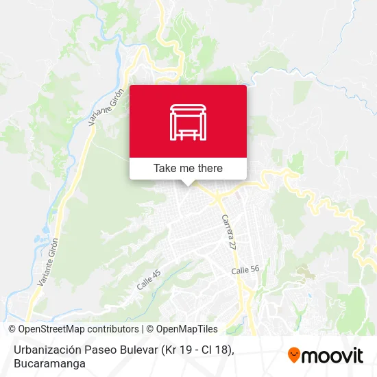 Urbanización Paseo Bulevar (Kr 19 - Cl 18) map