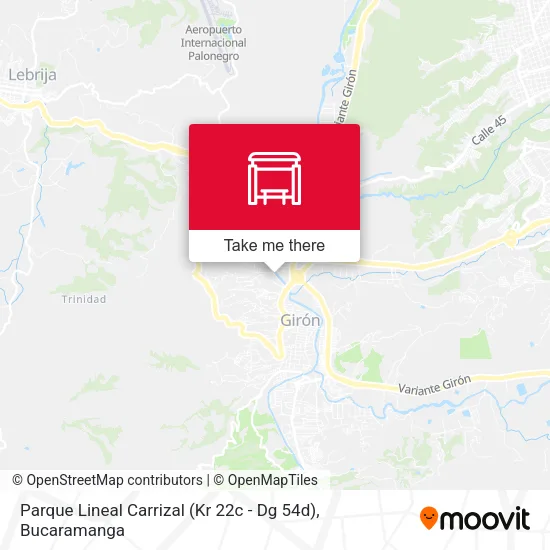 Parque Lineal Carrizal (Kr 22c - Dg 54d) map
